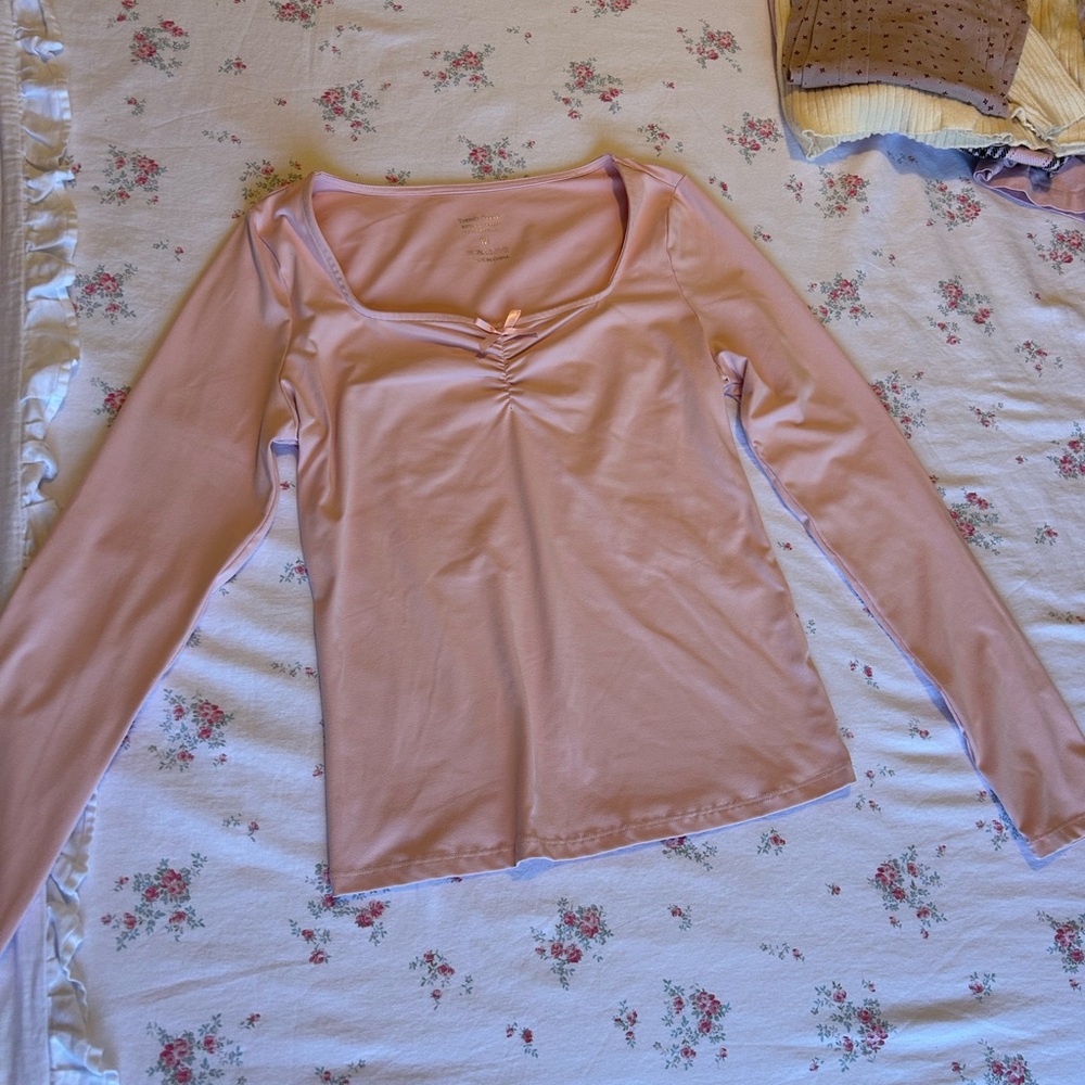 Pink Long Sleeve Top